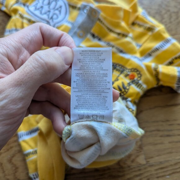 Baby Emporio - Yellow Striped Lion / Tiger Short Romper - Picture 7 of 7